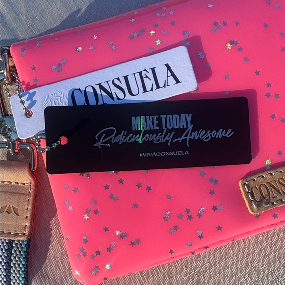 Consuela Pink Glitter Wristlet - Picture 2 of 7